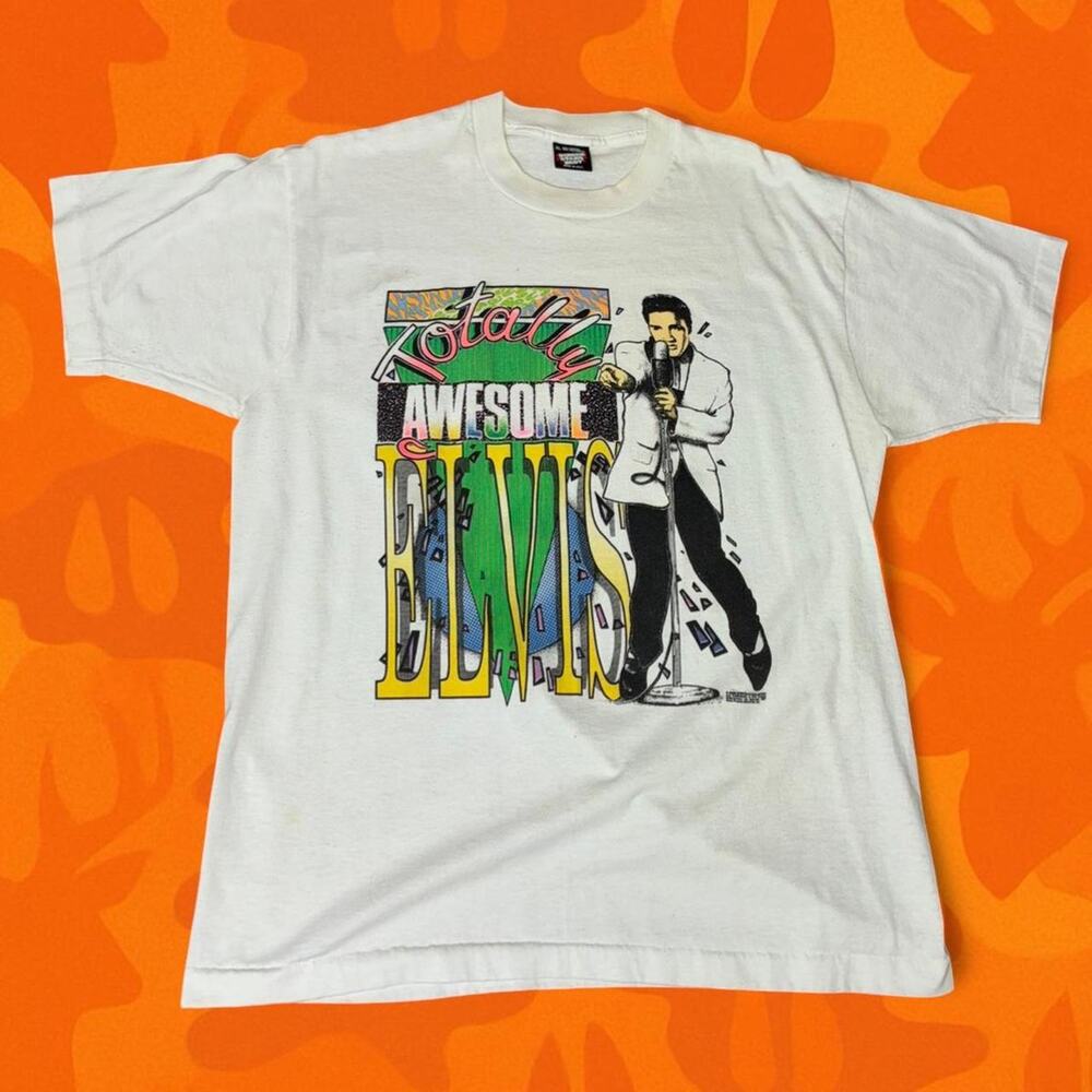 Vintage 1987 Totally Awesome Elvis Tee